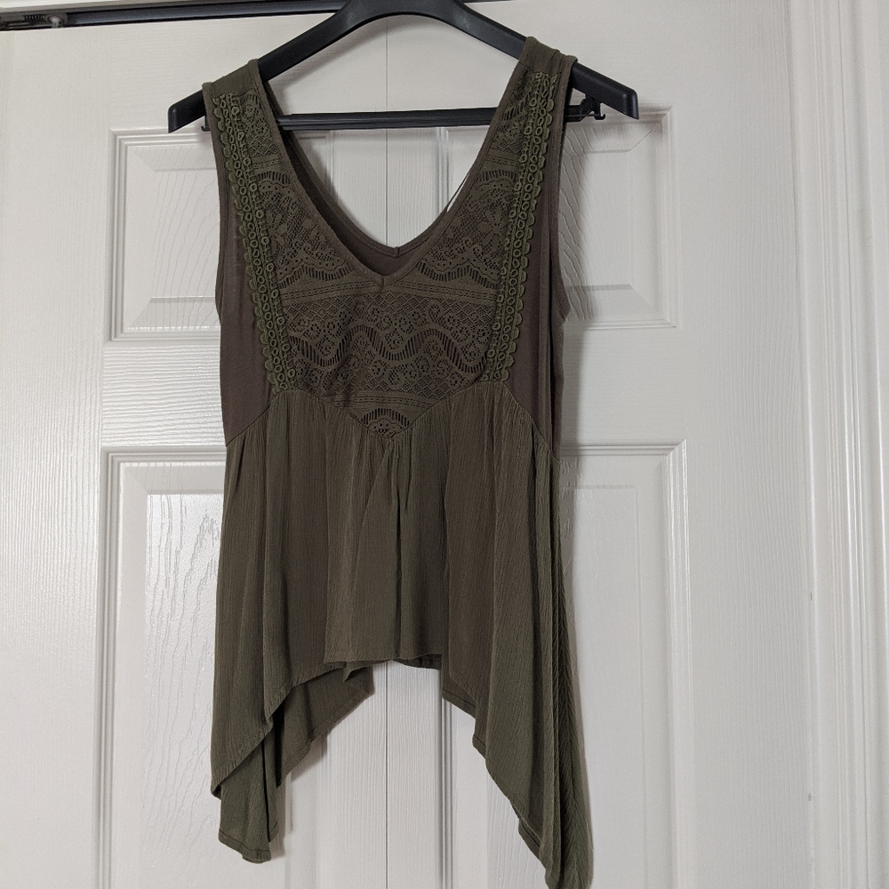 Green tank top